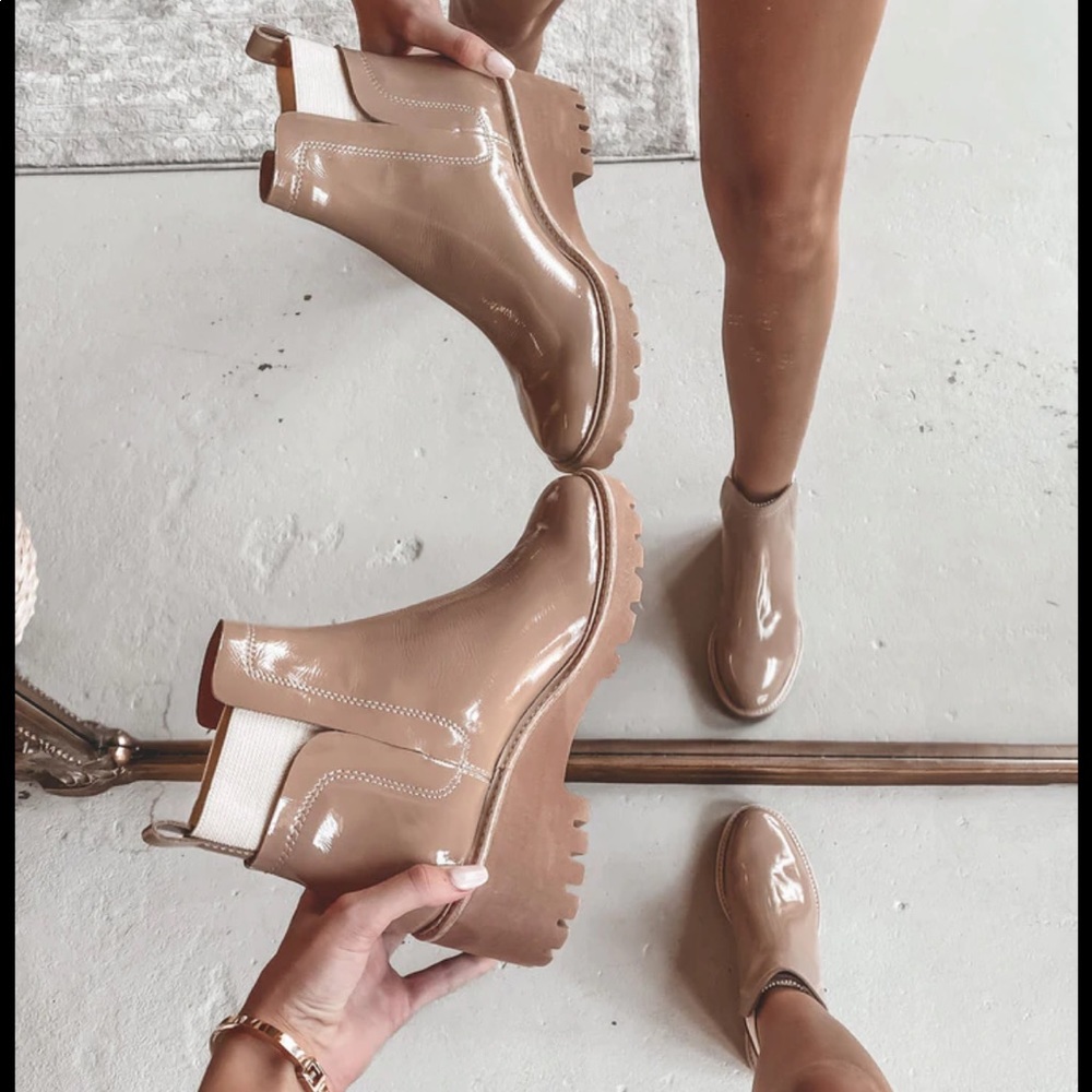 NBW Dolce Vita Huey Bootie in Cafe Patent